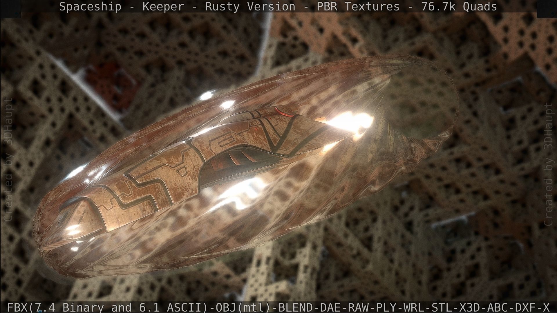 Spaceship - Keeper - Rusty Version 3D model_211