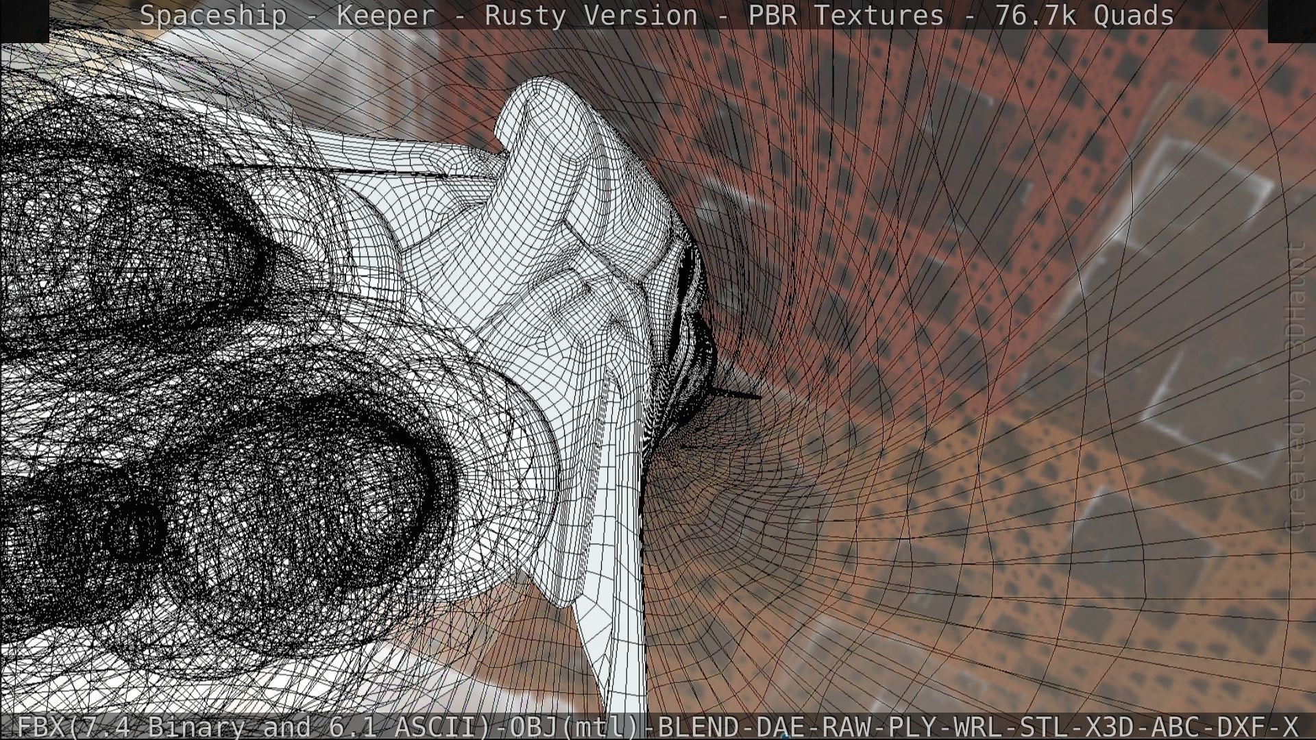 Spaceship - Keeper - Rusty Version 3D model_228