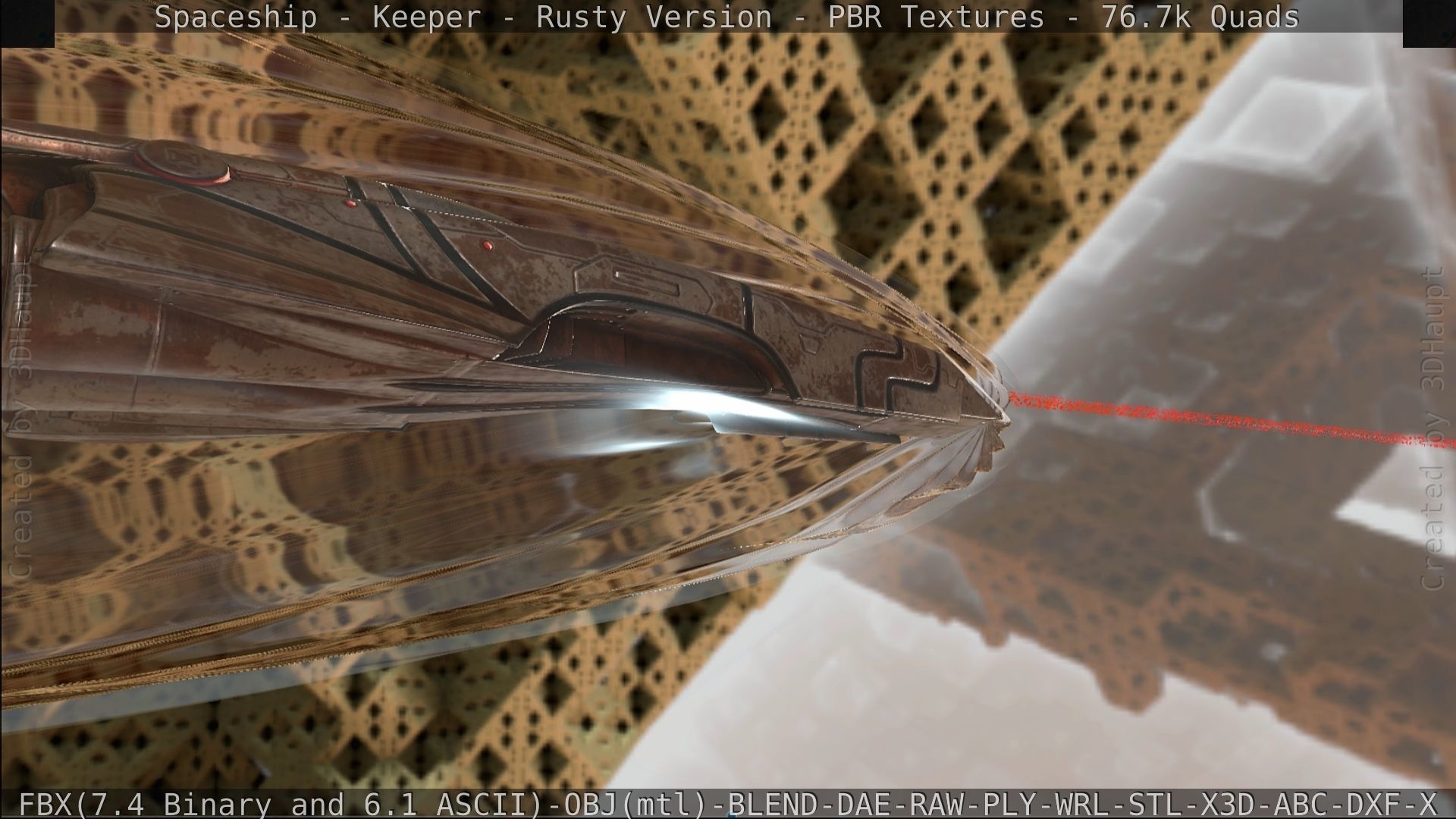 Spaceship - Keeper - Rusty Version 3D model_494