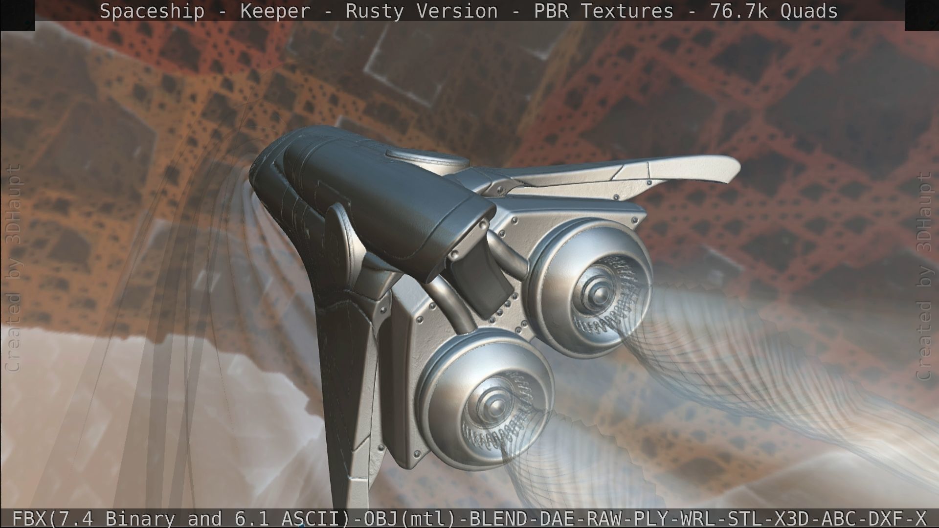 Spaceship - Keeper - Rusty Version 3D model_441