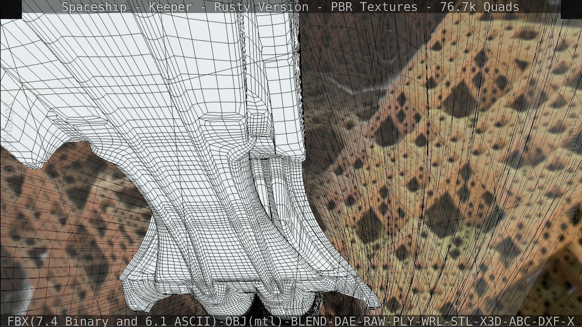 Spaceship - Keeper - Rusty Version 3D model_247