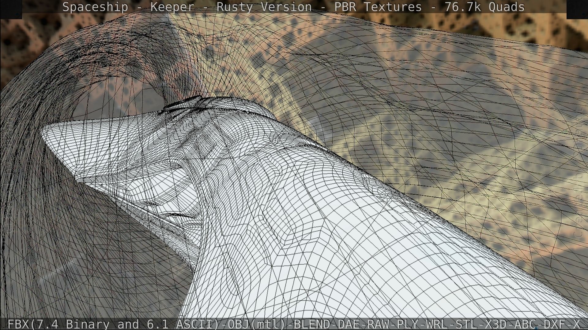 Spaceship - Keeper - Rusty Version 3D model_243