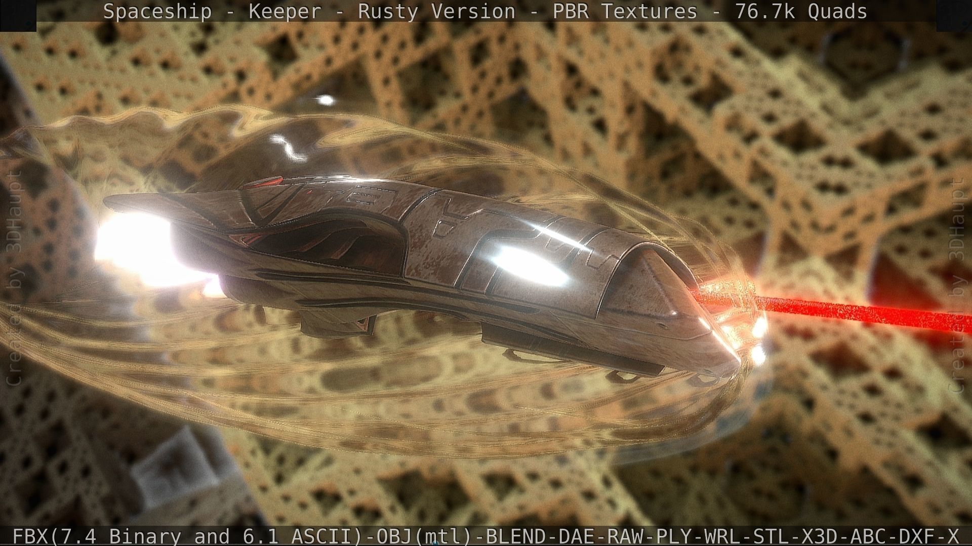 Spaceship - Keeper - Rusty Version 3D model_53