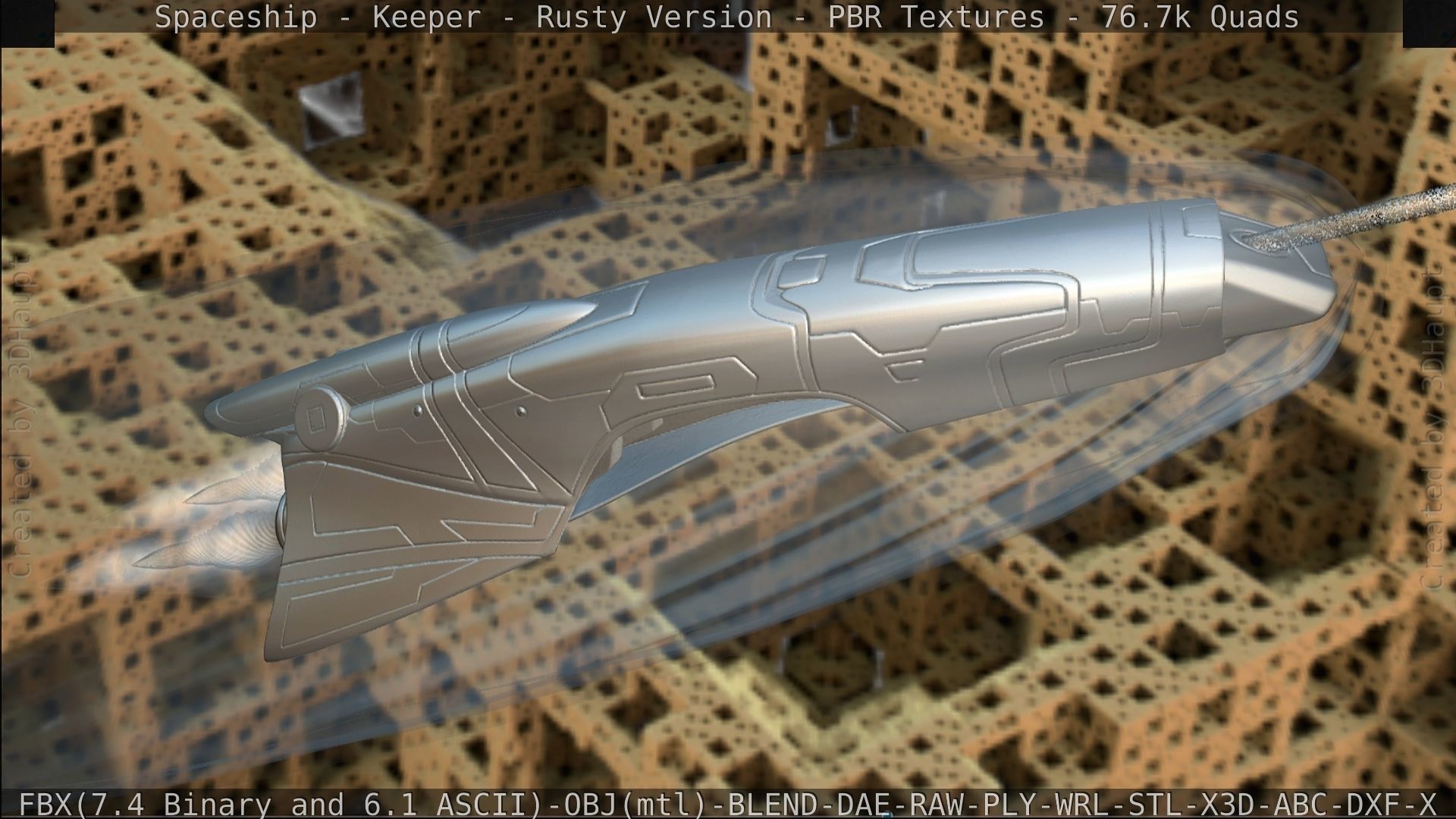 Spaceship - Keeper - Rusty Version 3D model_454