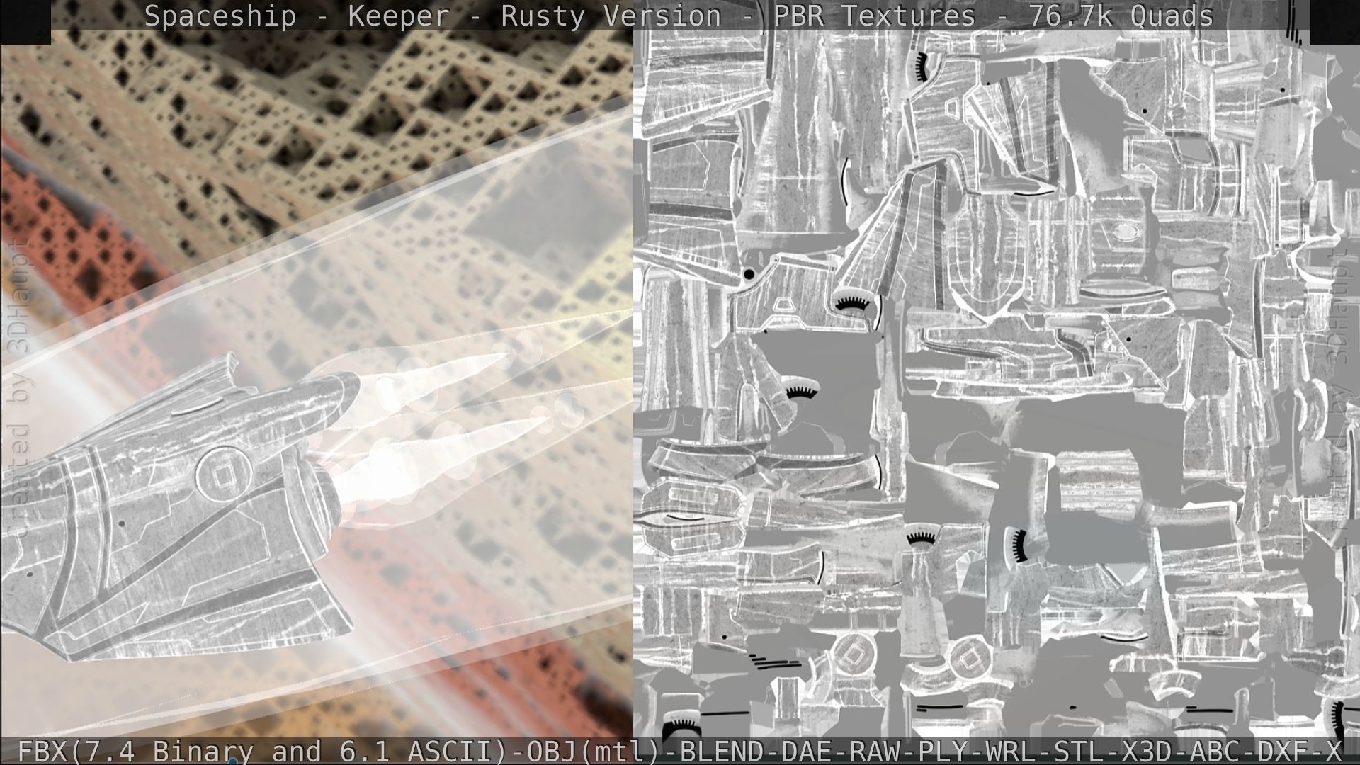 Spaceship - Keeper - Rusty Version 3D model_328