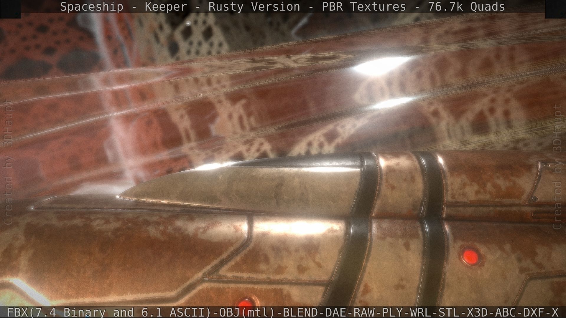 Spaceship - Keeper - Rusty Version 3D model_128