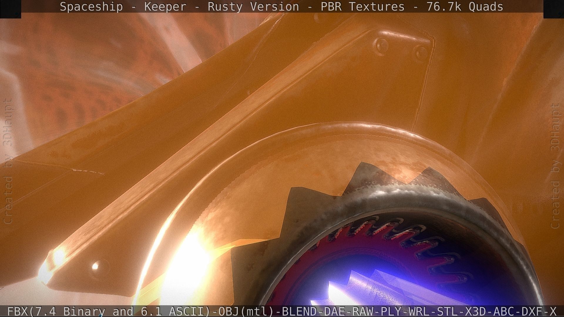 Spaceship - Keeper - Rusty Version 3D model_171