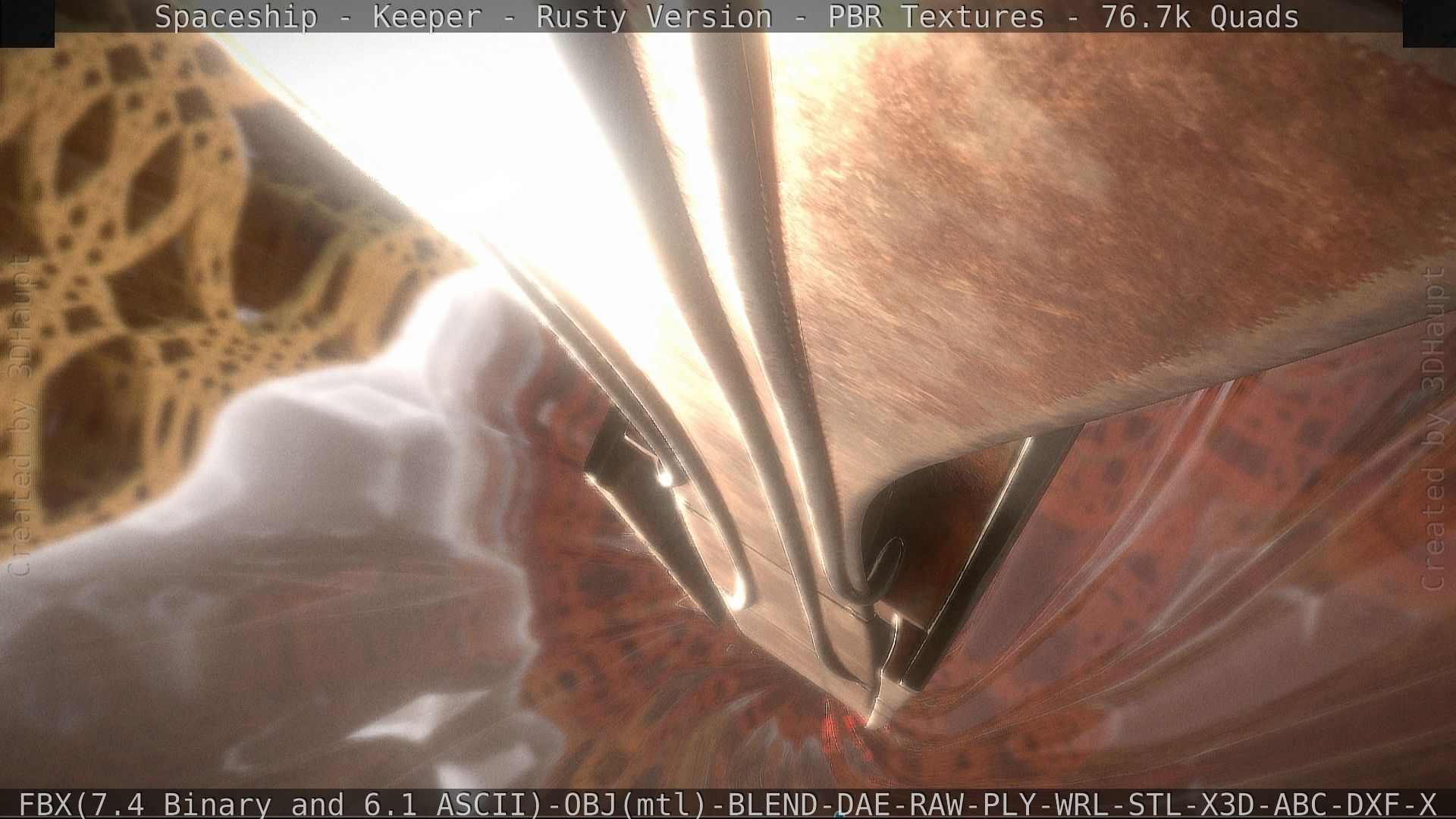 Spaceship - Keeper - Rusty Version 3D model_101