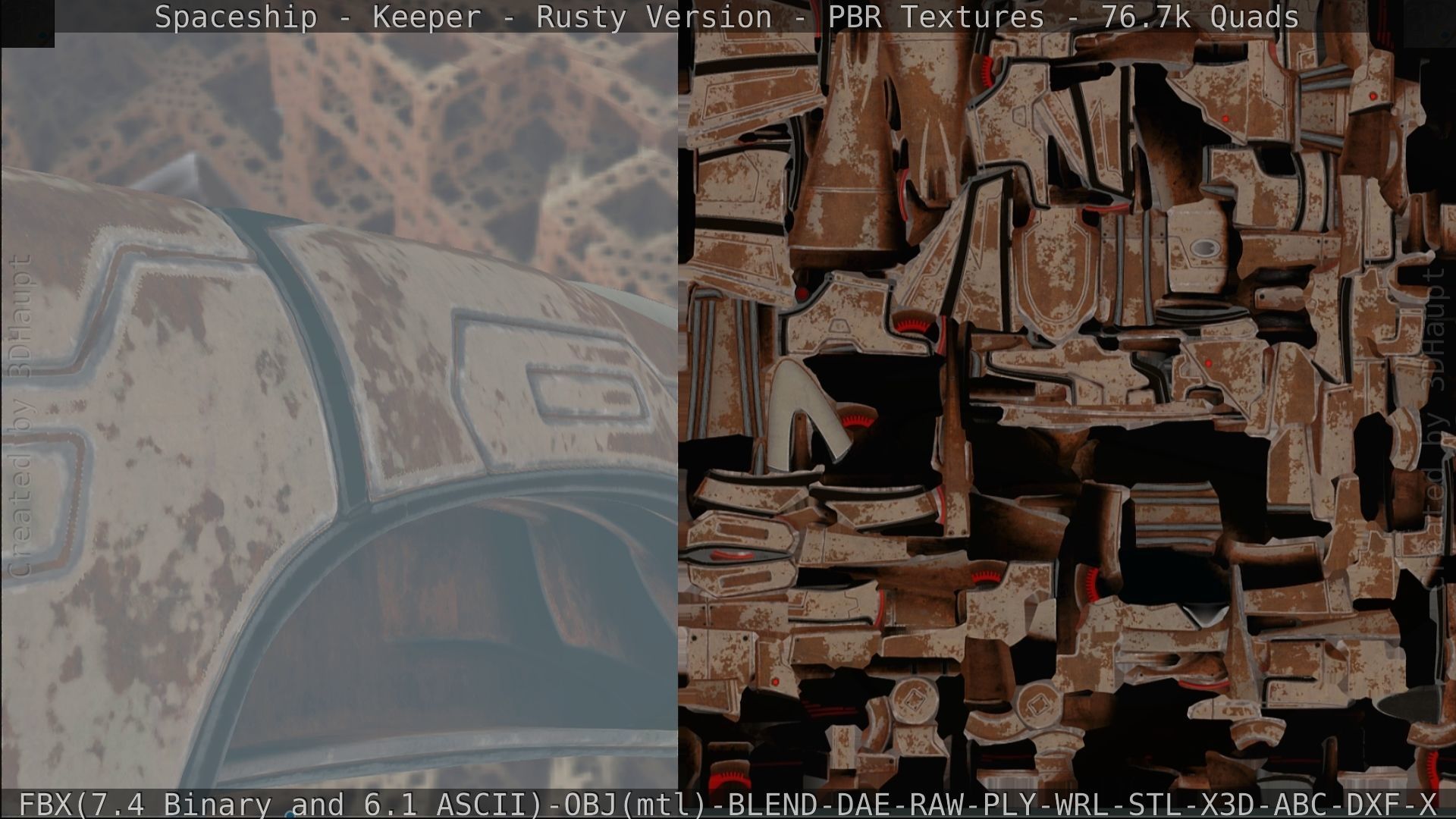 Spaceship - Keeper - Rusty Version 3D model_288