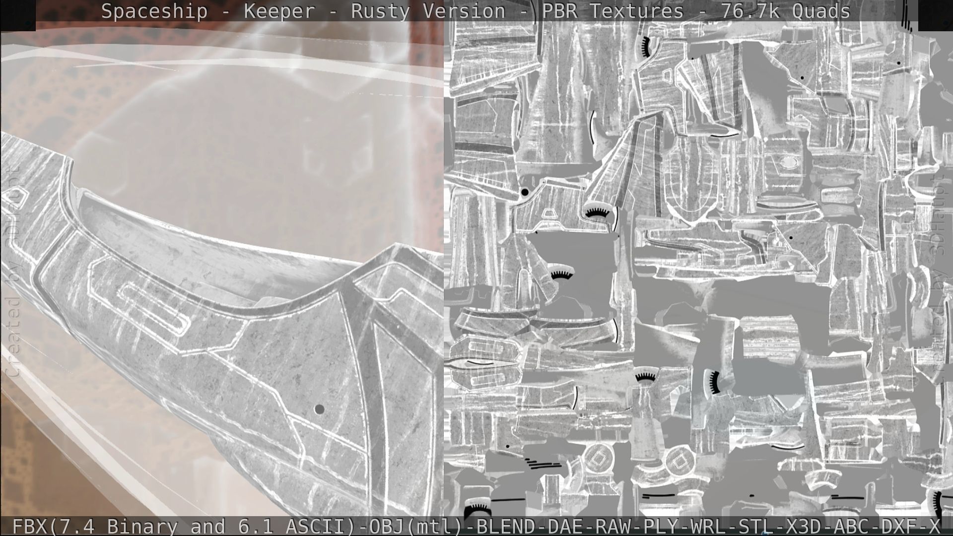 Spaceship - Keeper - Rusty Version 3D model_311