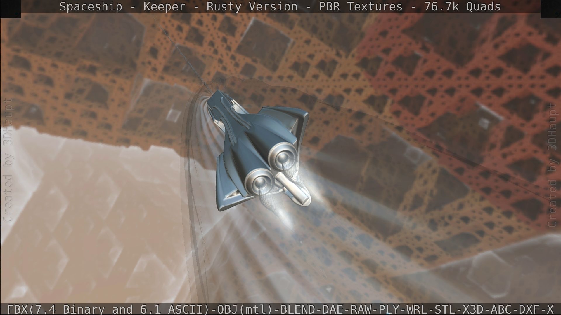 Spaceship - Keeper - Rusty Version 3D model_413