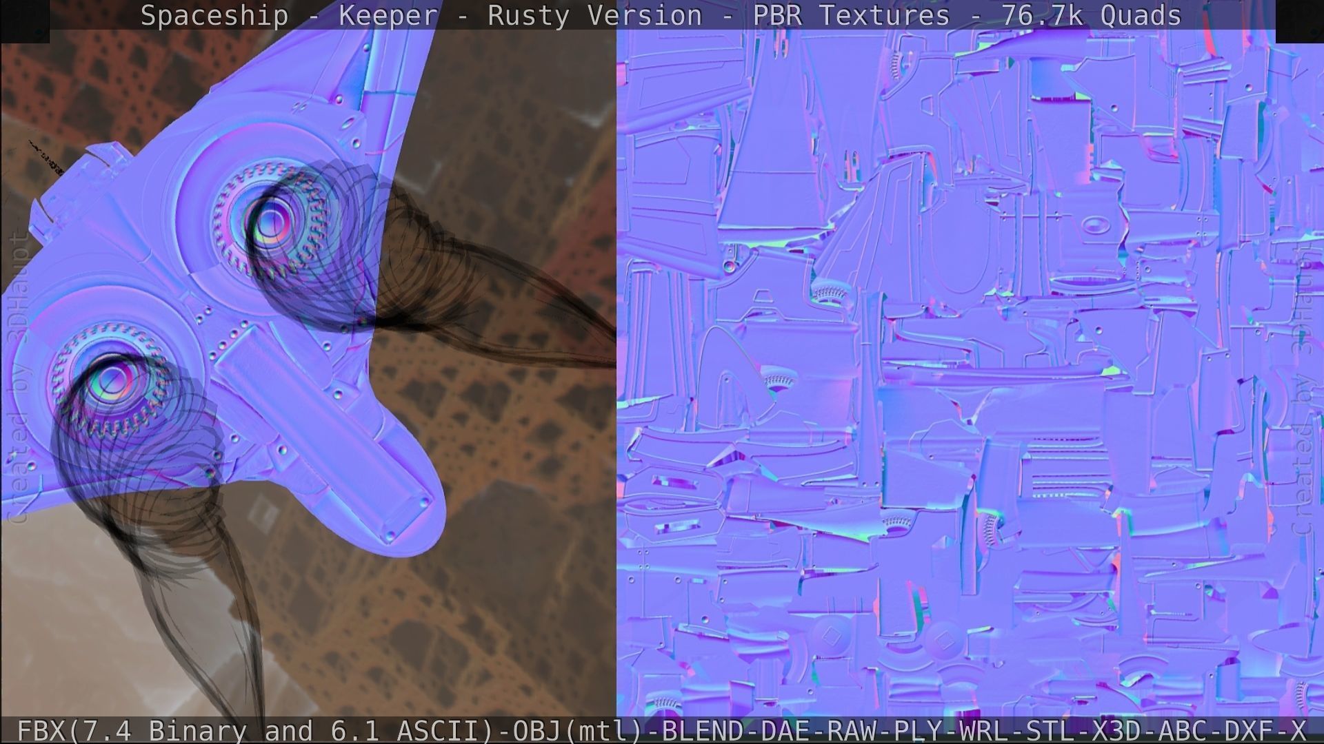 Spaceship - Keeper - Rusty Version 3D model_392