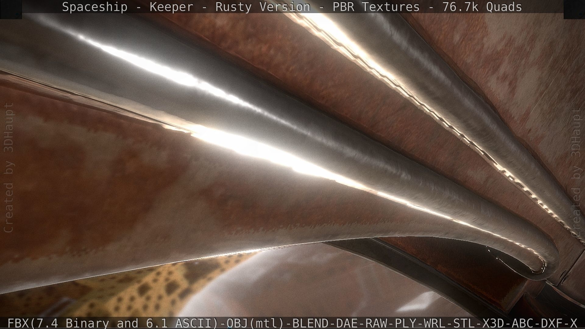 Spaceship - Keeper - Rusty Version 3D model_94