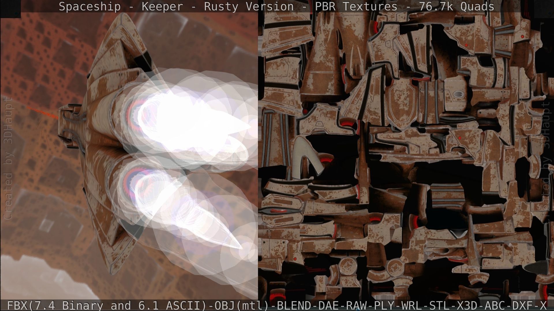 Spaceship - Keeper - Rusty Version 3D model_263