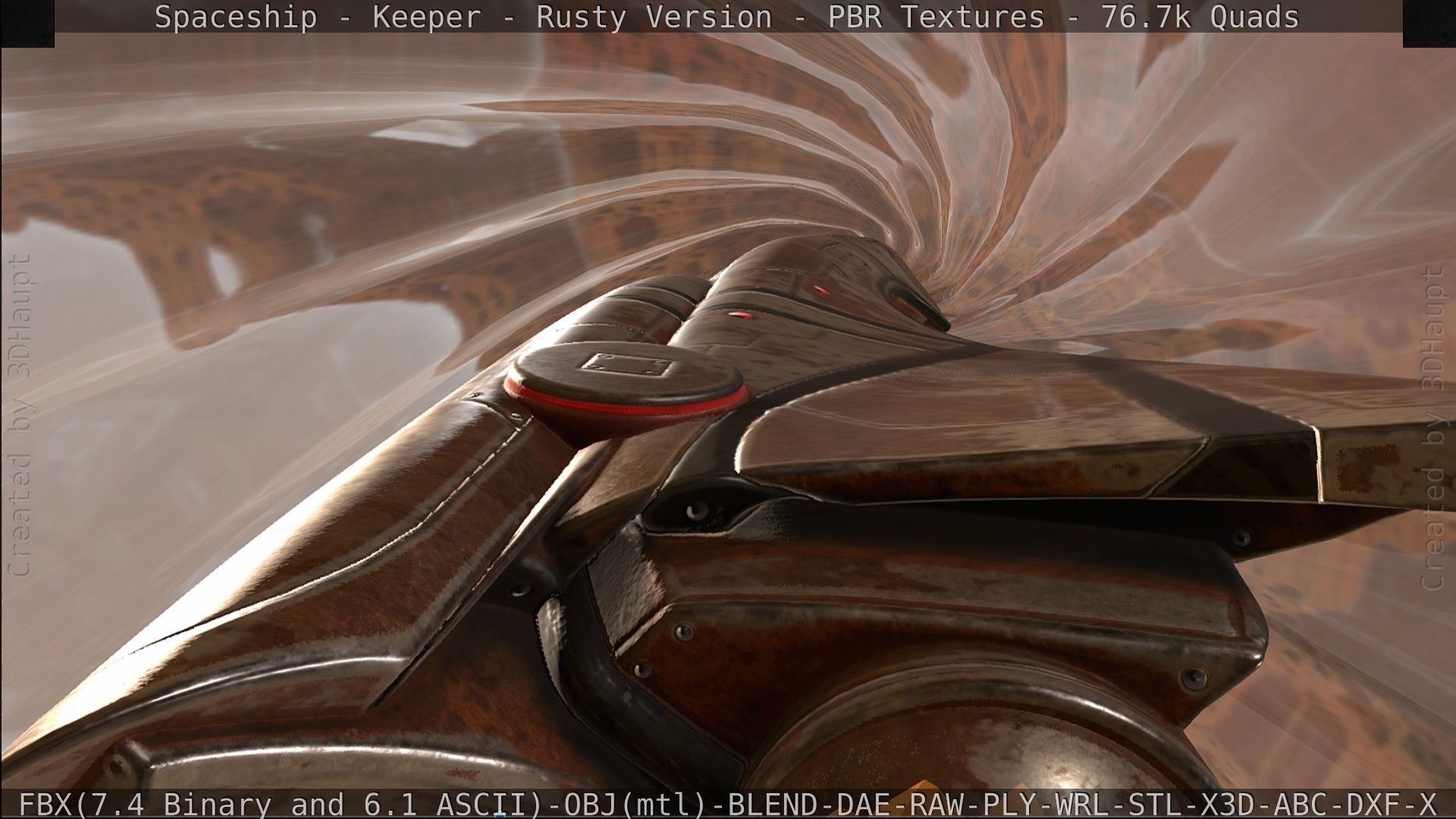 Spaceship - Keeper - Rusty Version 3D model_530