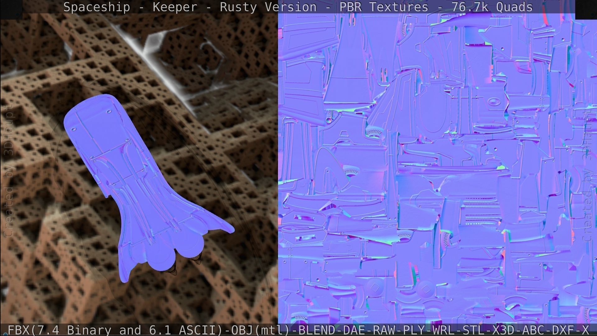 Spaceship - Keeper - Rusty Version 3D model_410