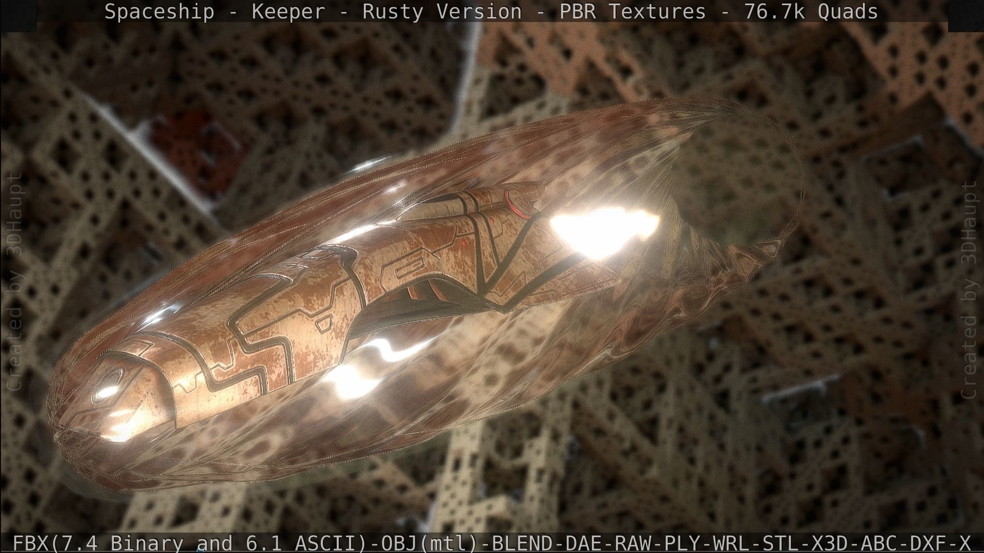 Spaceship - Keeper - Rusty Version 3D model_215