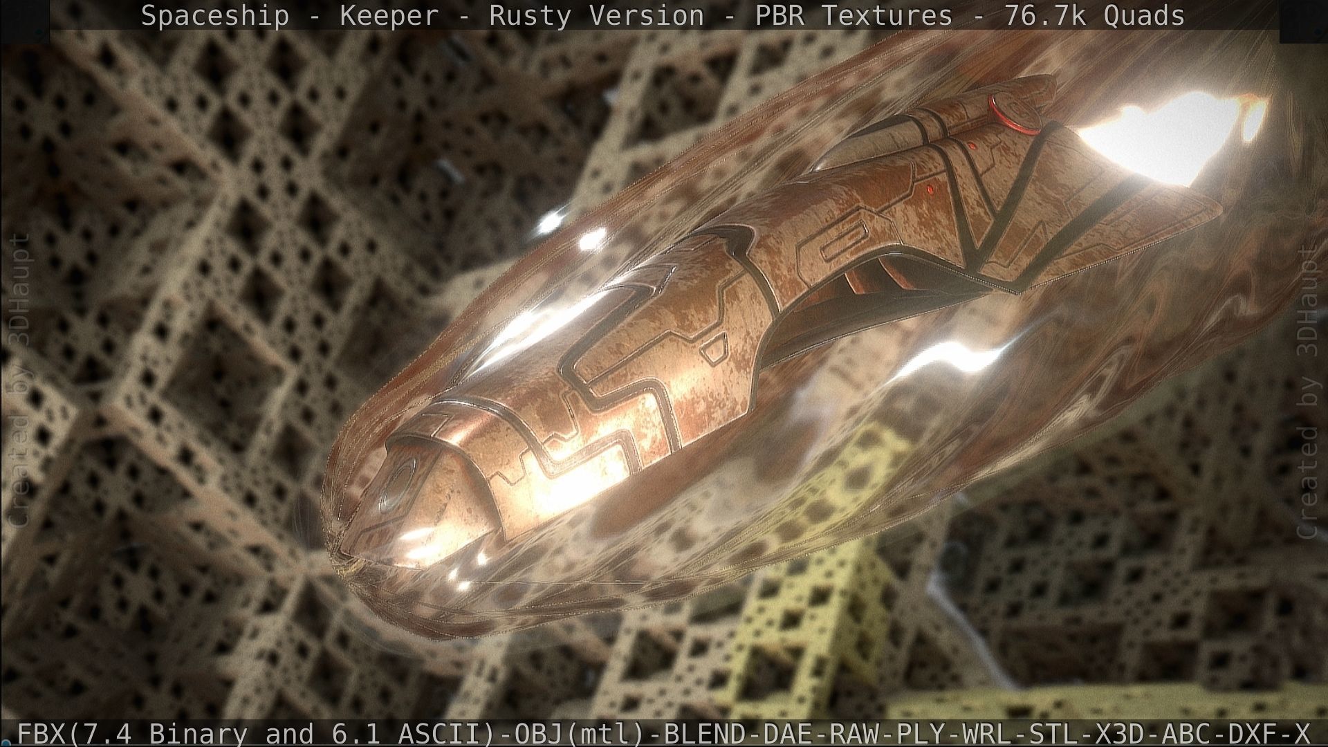 Spaceship - Keeper - Rusty Version 3D model_474