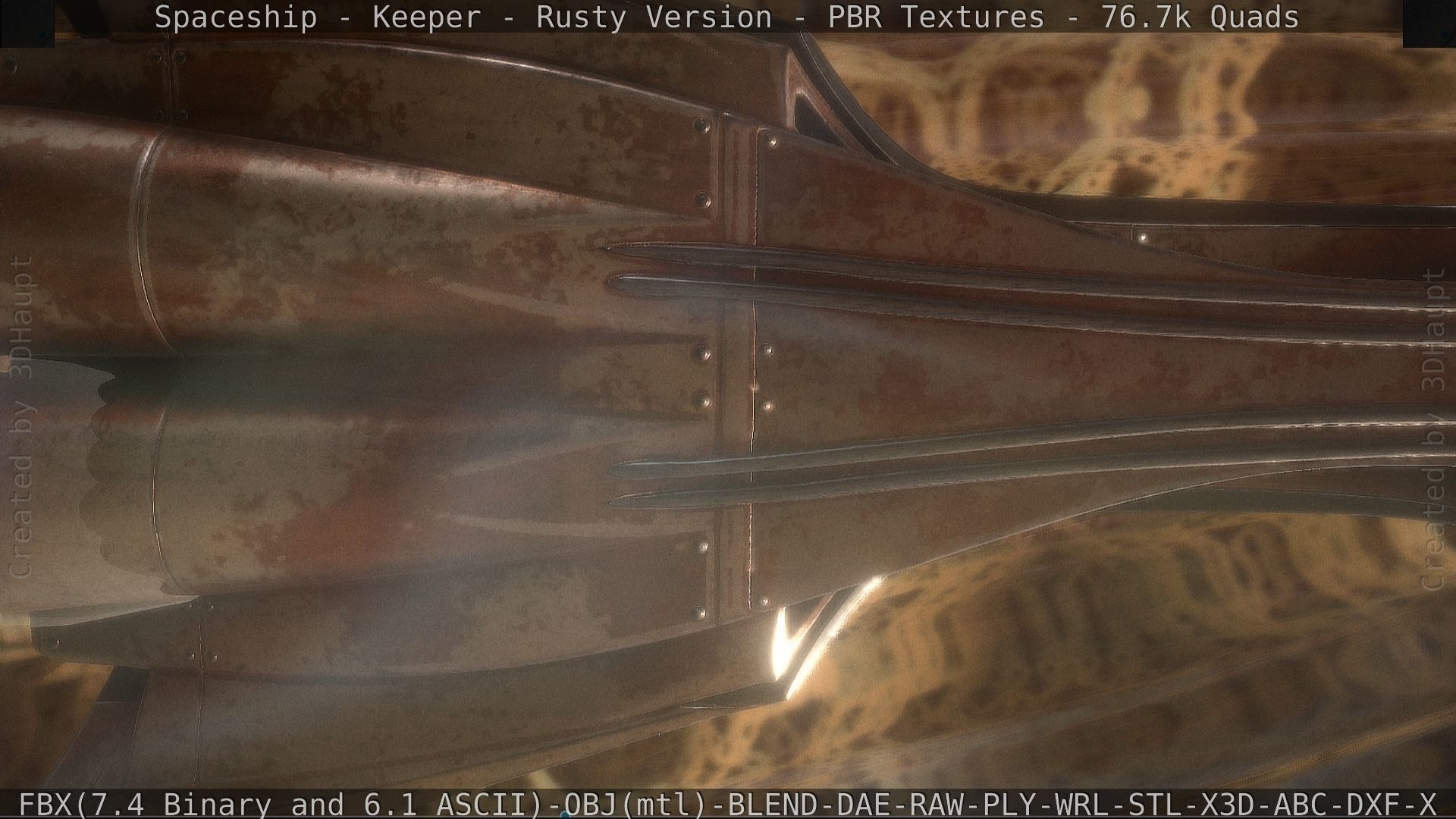 Spaceship - Keeper - Rusty Version 3D model_178