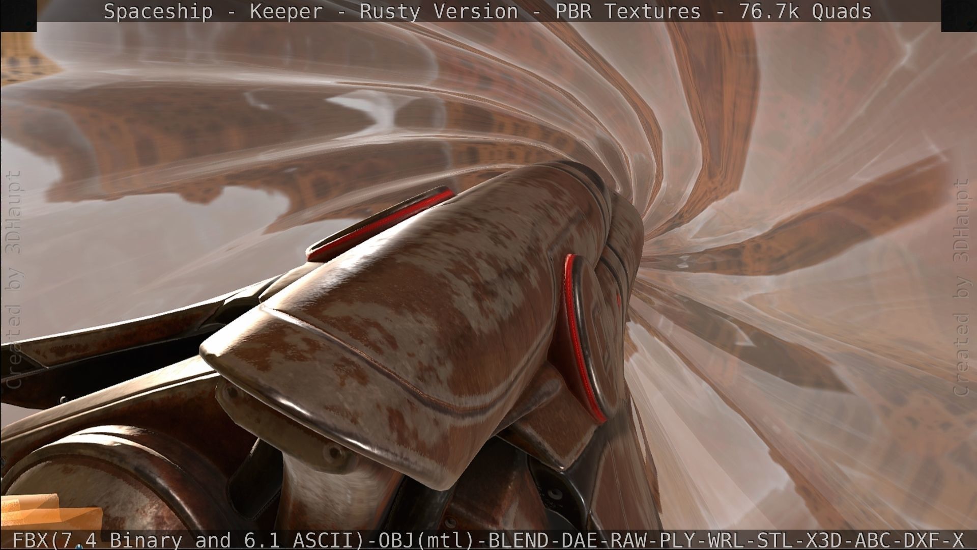 Spaceship - Keeper - Rusty Version 3D model_518