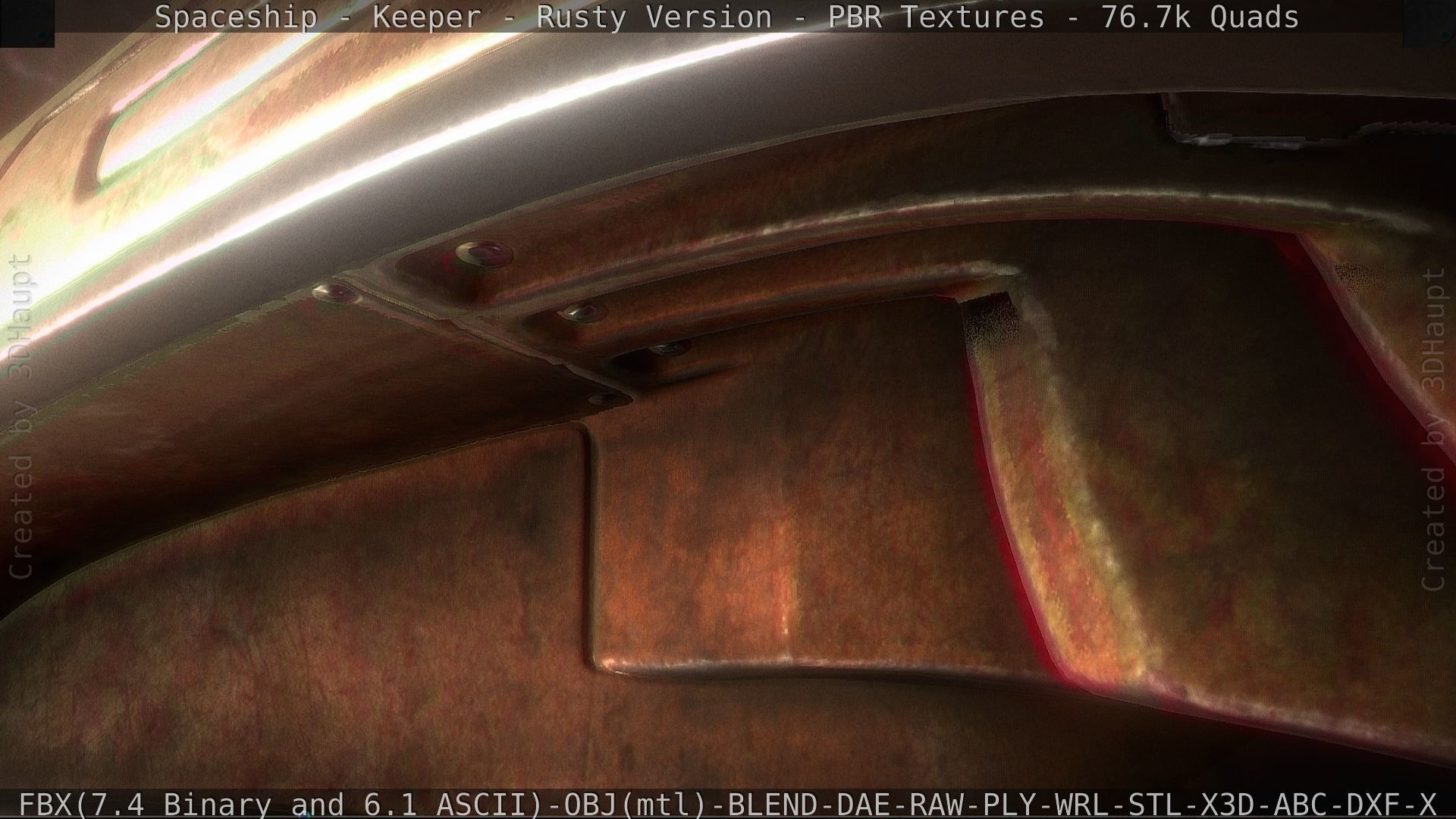 Spaceship - Keeper - Rusty Version 3D model_88