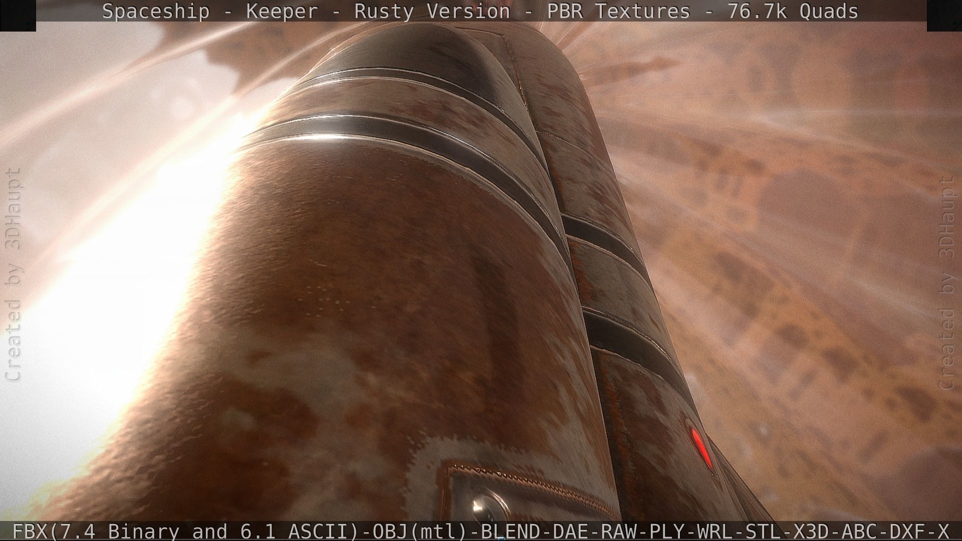 Spaceship - Keeper - Rusty Version 3D model_140