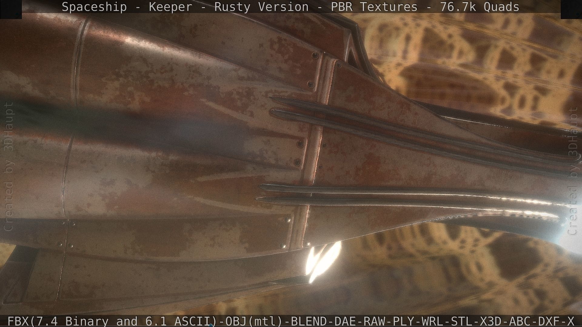 Spaceship - Keeper - Rusty Version 3D model_180