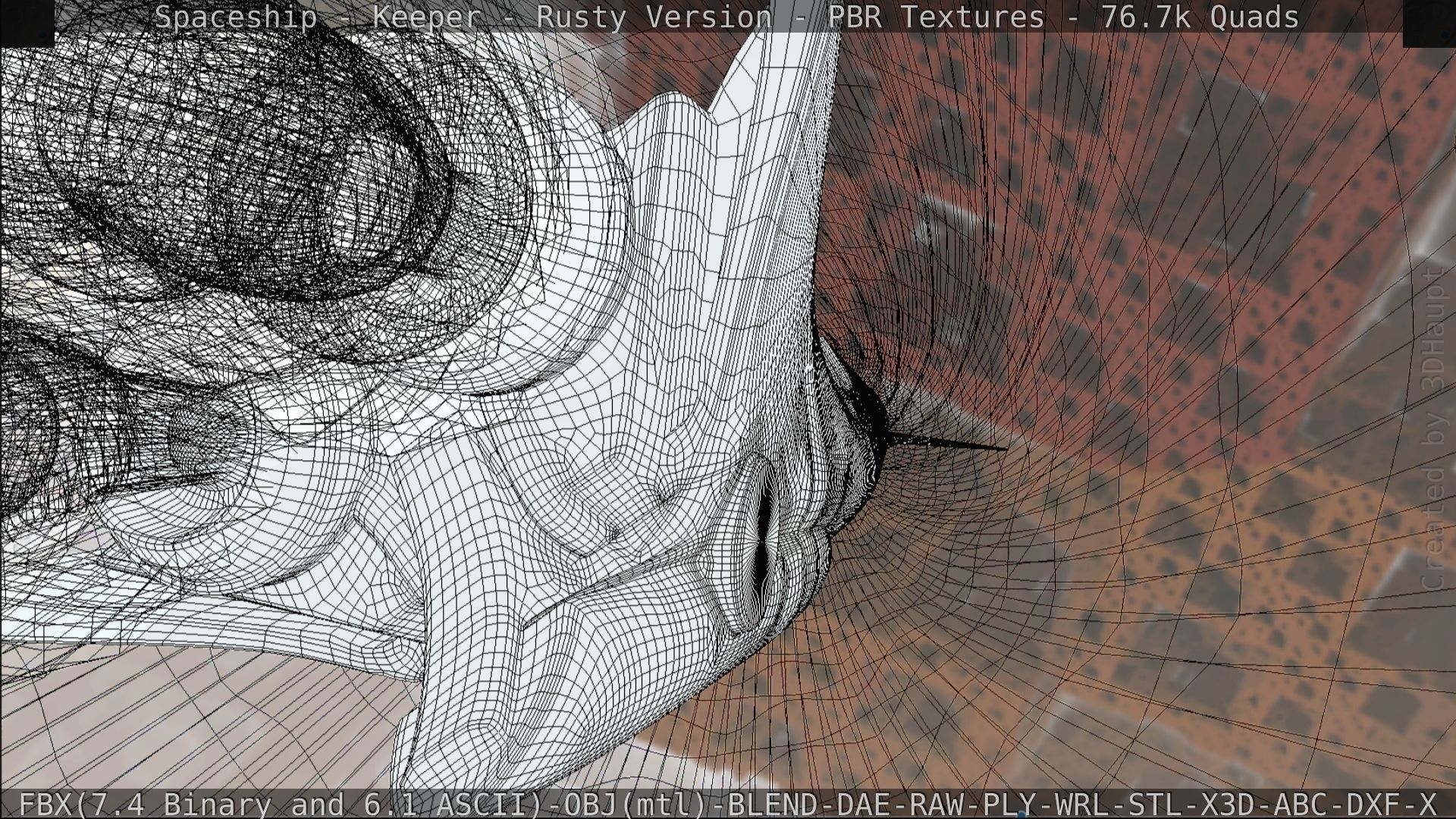 Spaceship - Keeper - Rusty Version 3D model_234