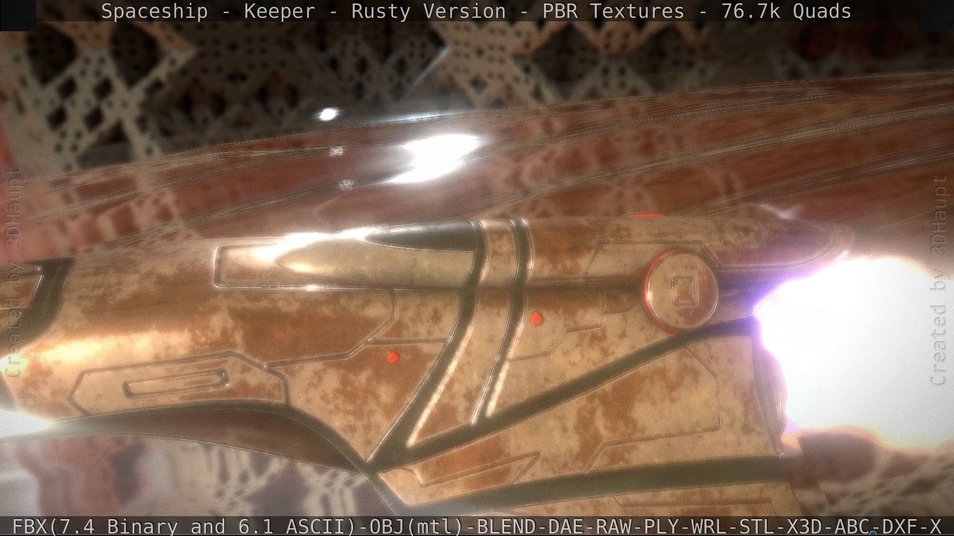 Spaceship - Keeper - Rusty Version 3D model_155