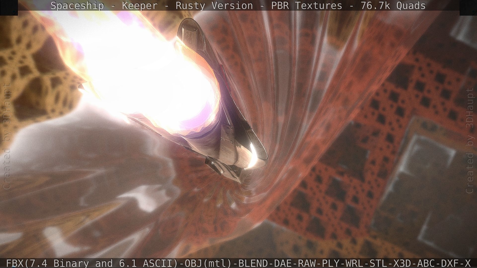 Spaceship - Keeper - Rusty Version 3D model_37