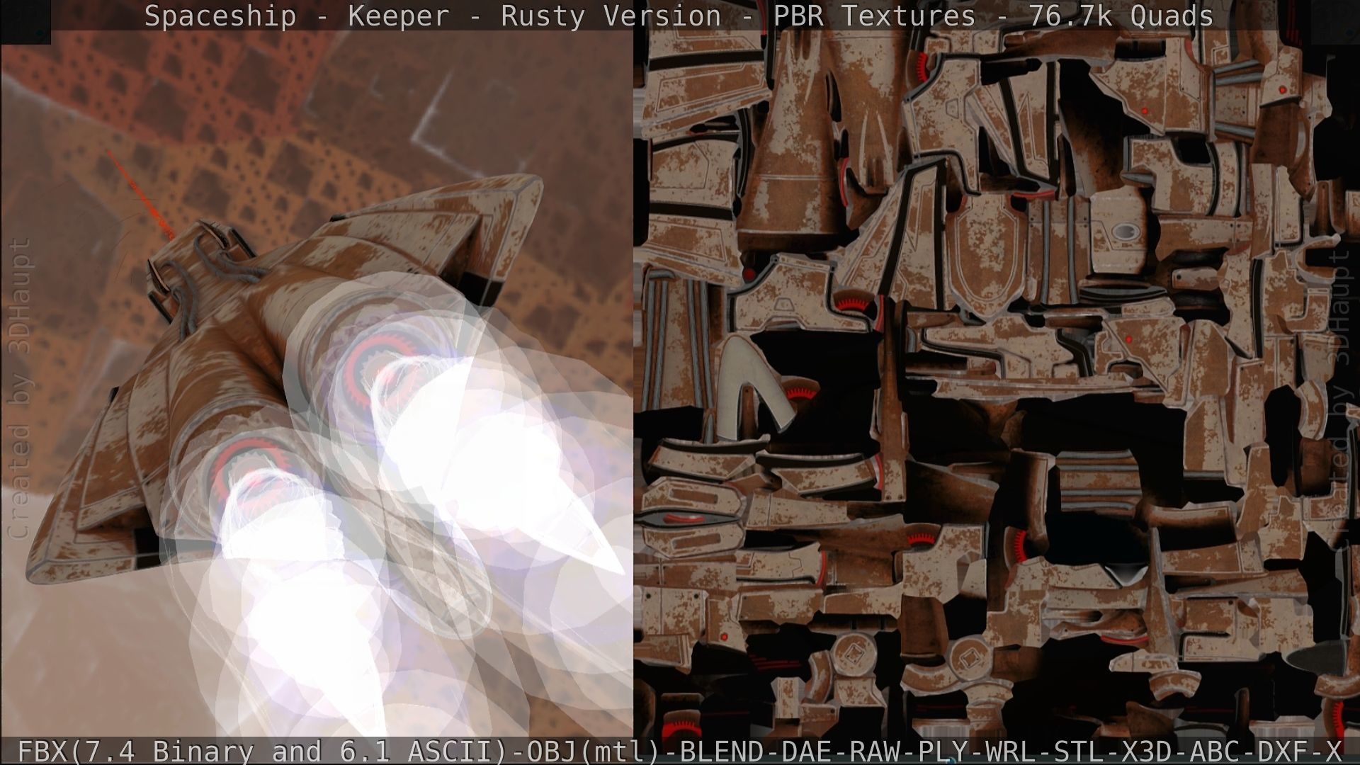 Spaceship - Keeper - Rusty Version 3D model_265