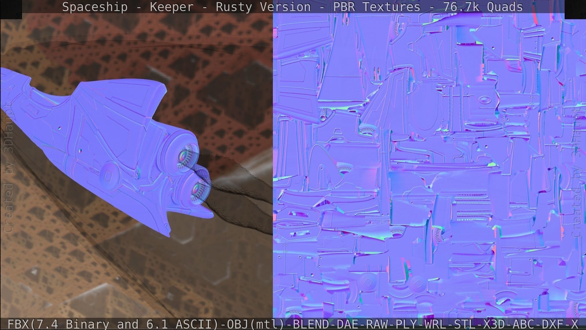 Spaceship - Keeper - Rusty Version 3D model_394