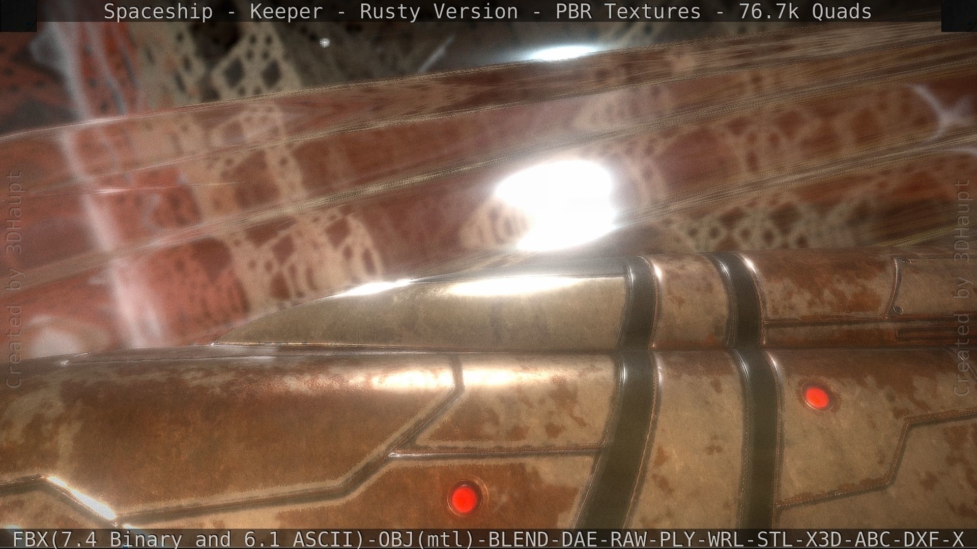 Spaceship - Keeper - Rusty Version 3D model_127