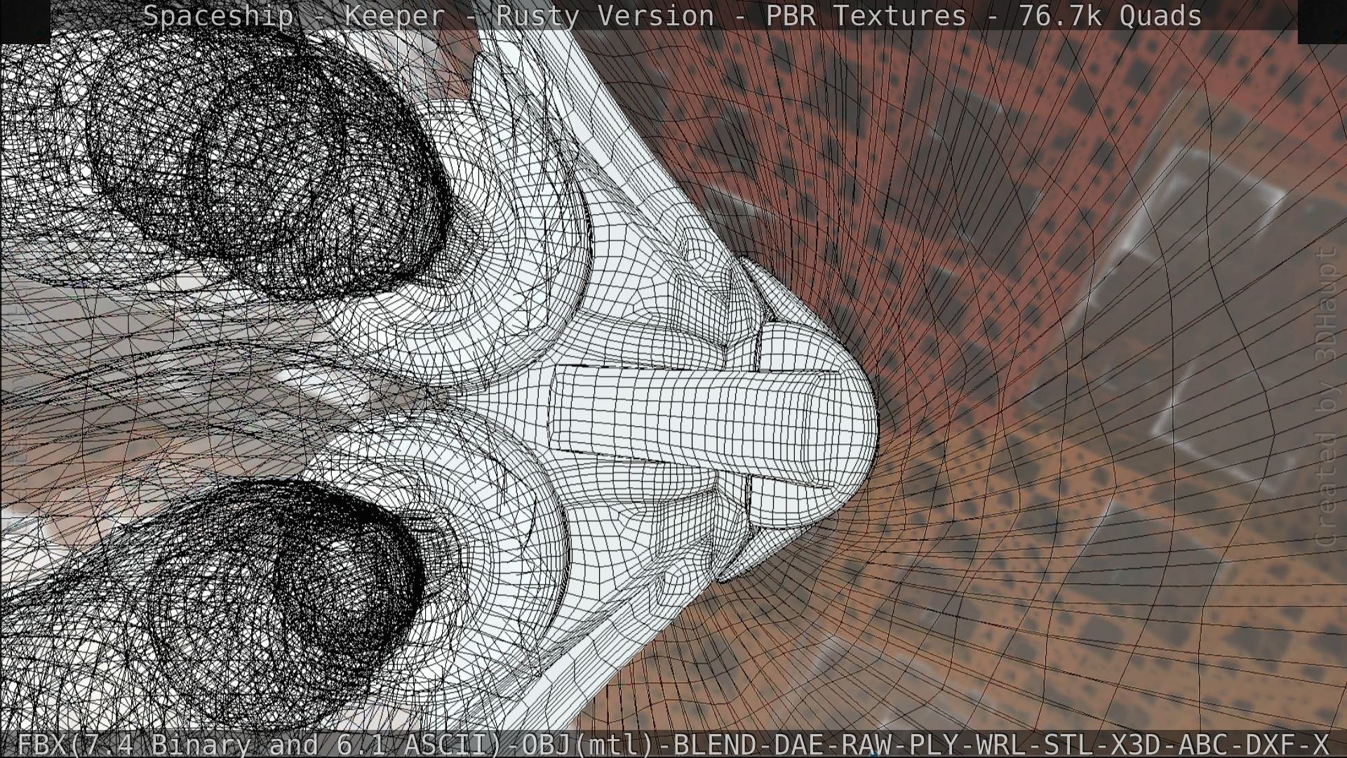 Spaceship - Keeper - Rusty Version 3D model_232