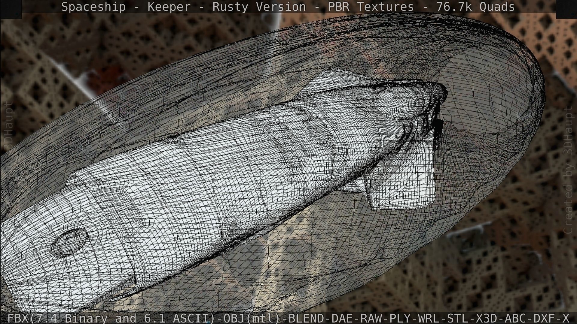 Spaceship - Keeper - Rusty Version 3D model_220