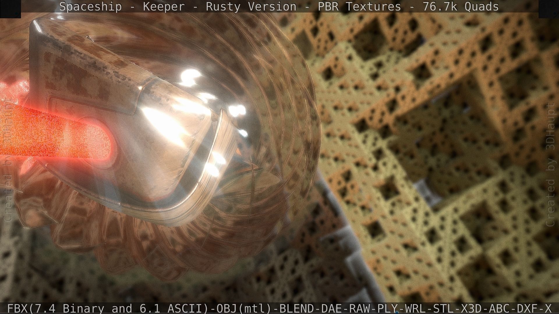 Spaceship - Keeper - Rusty Version 3D model_63