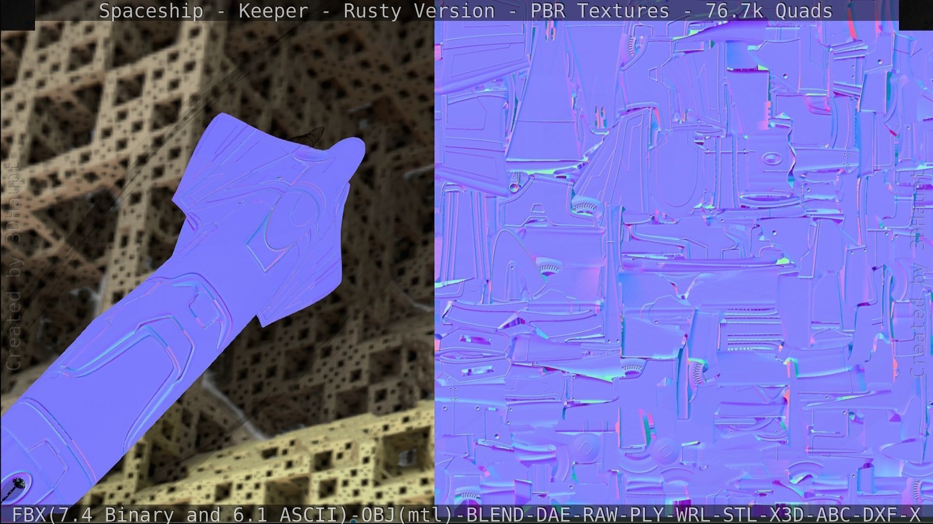 Spaceship - Keeper - Rusty Version 3D model_381