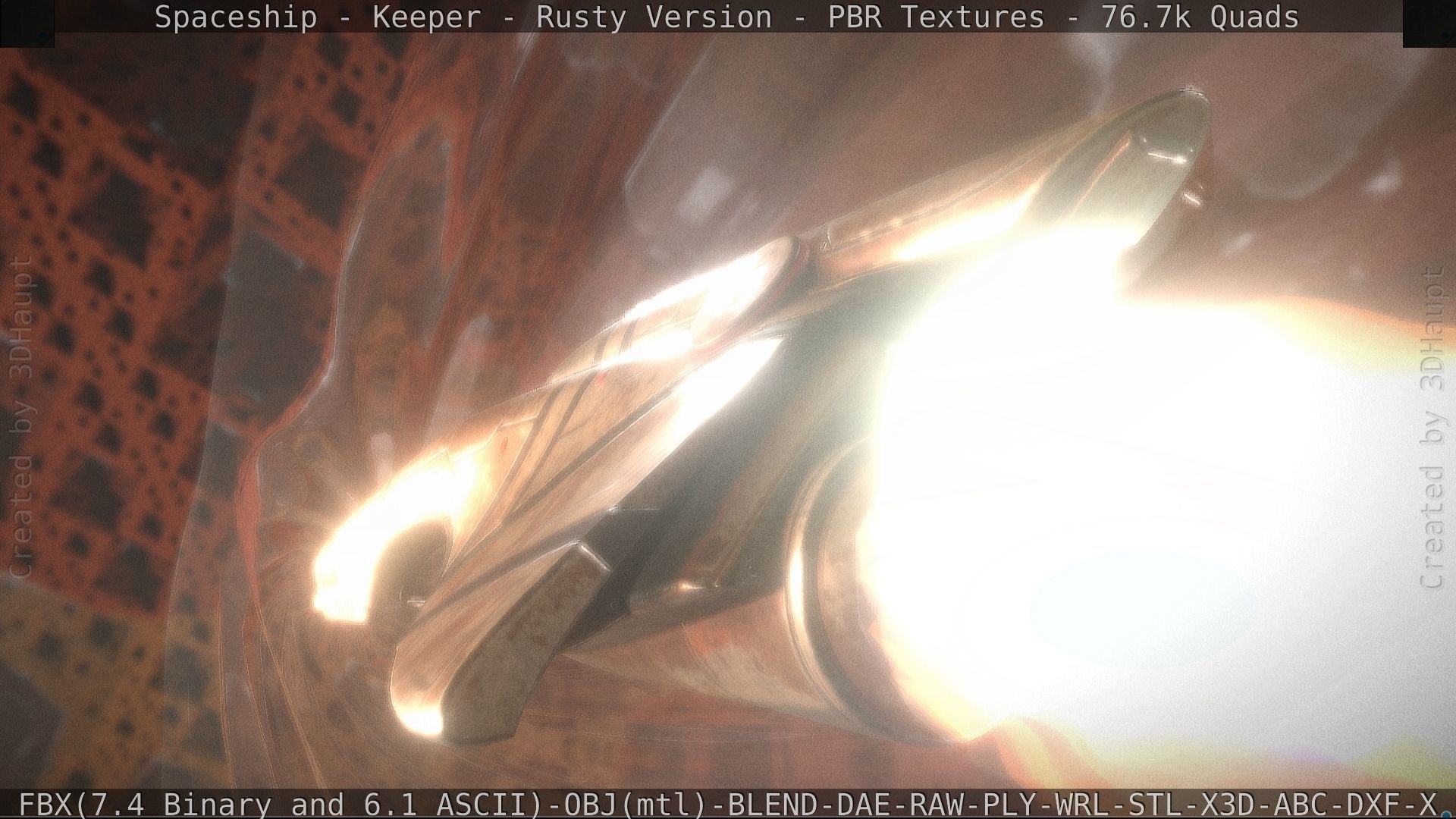 Spaceship - Keeper - Rusty Version 3D model_160