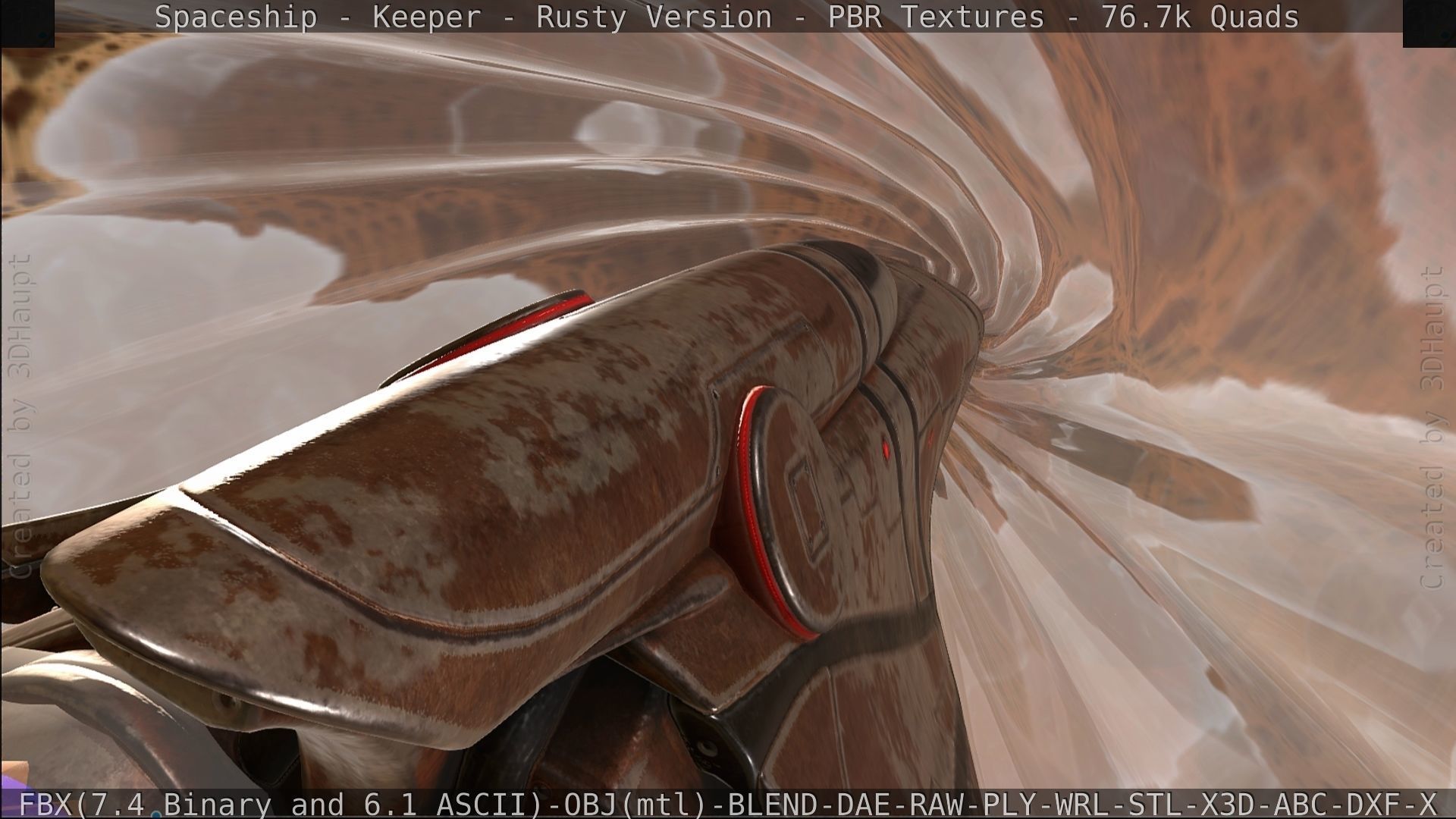 Spaceship - Keeper - Rusty Version 3D model_521