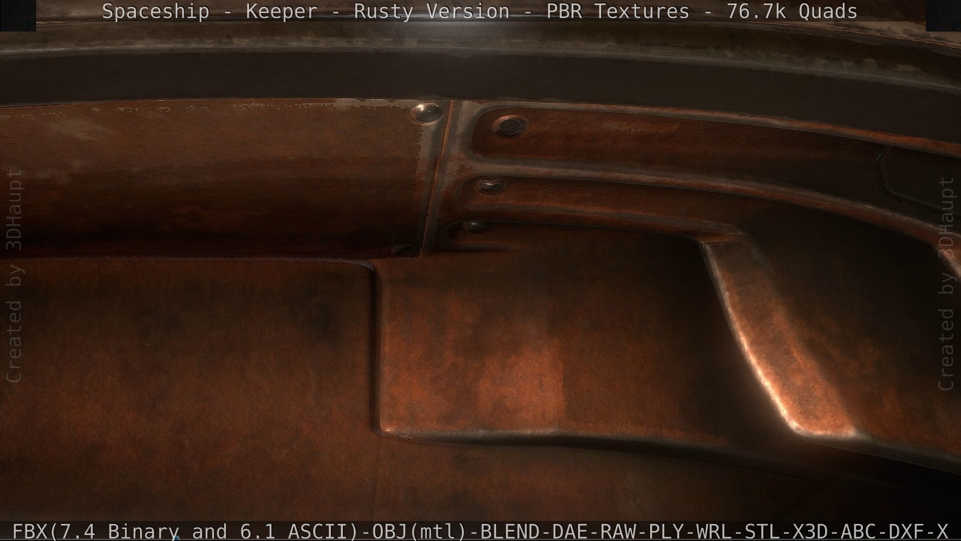 Spaceship - Keeper - Rusty Version 3D model_86