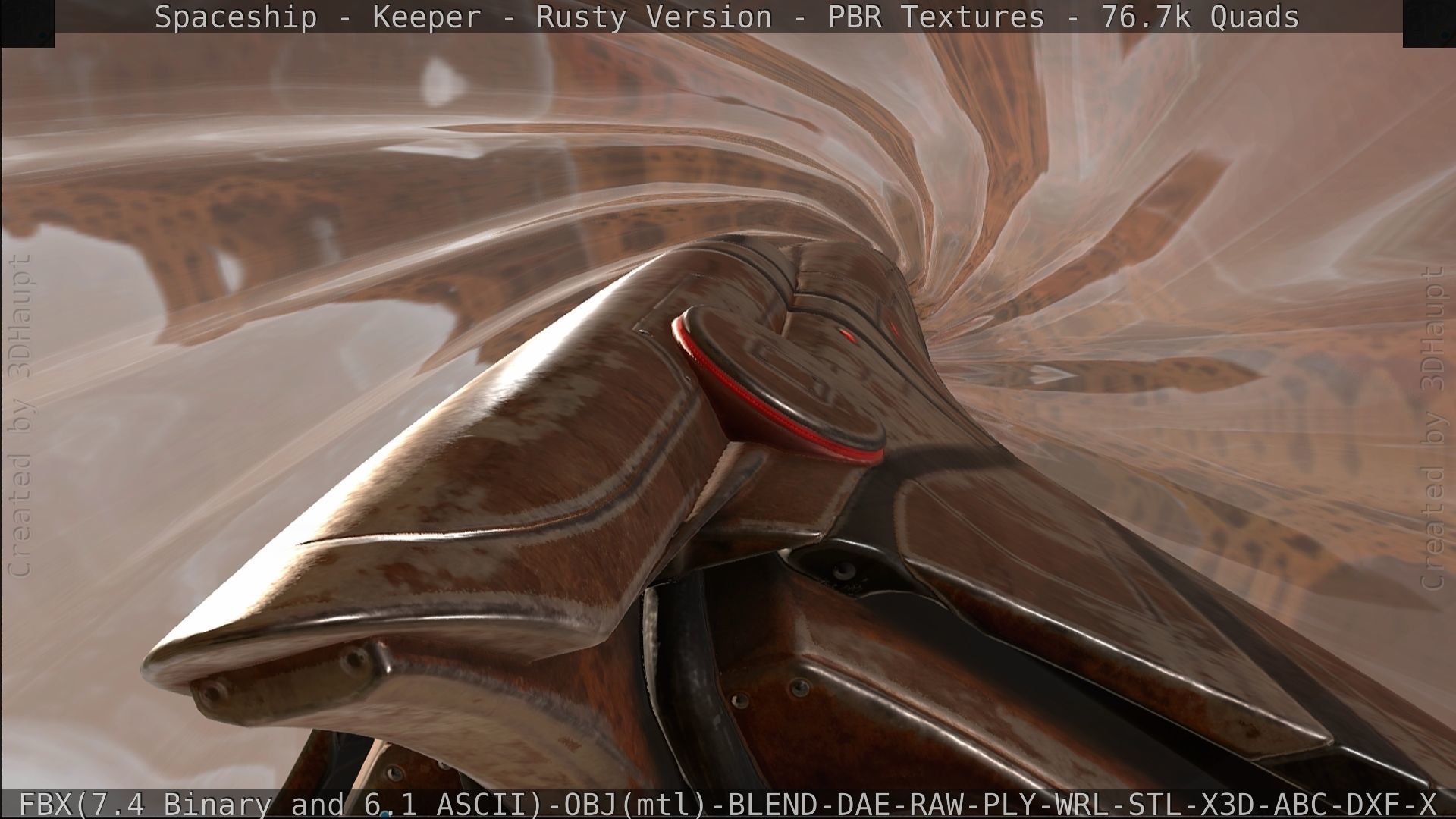 Spaceship - Keeper - Rusty Version 3D model_527