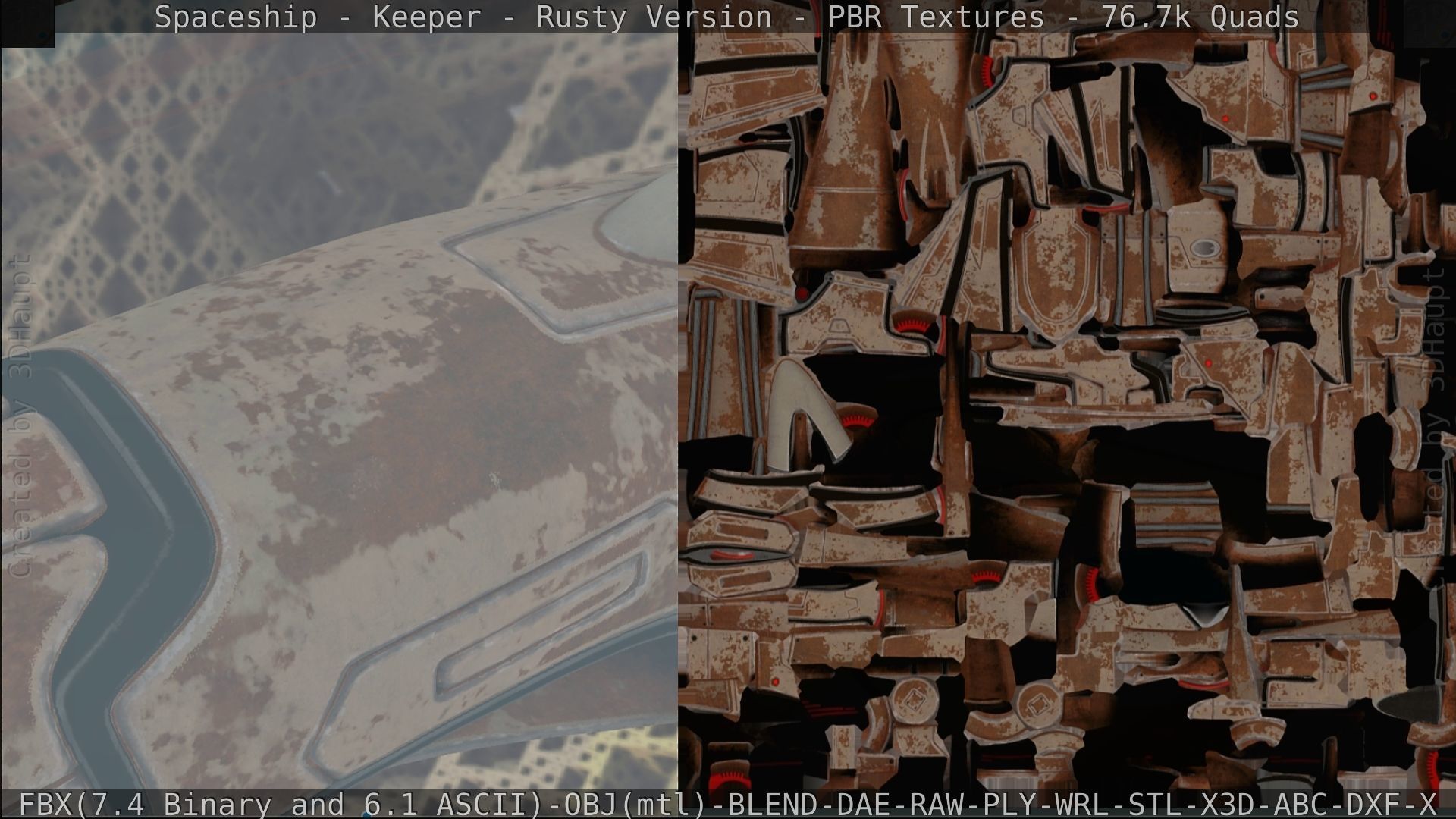 Spaceship - Keeper - Rusty Version 3D model_290