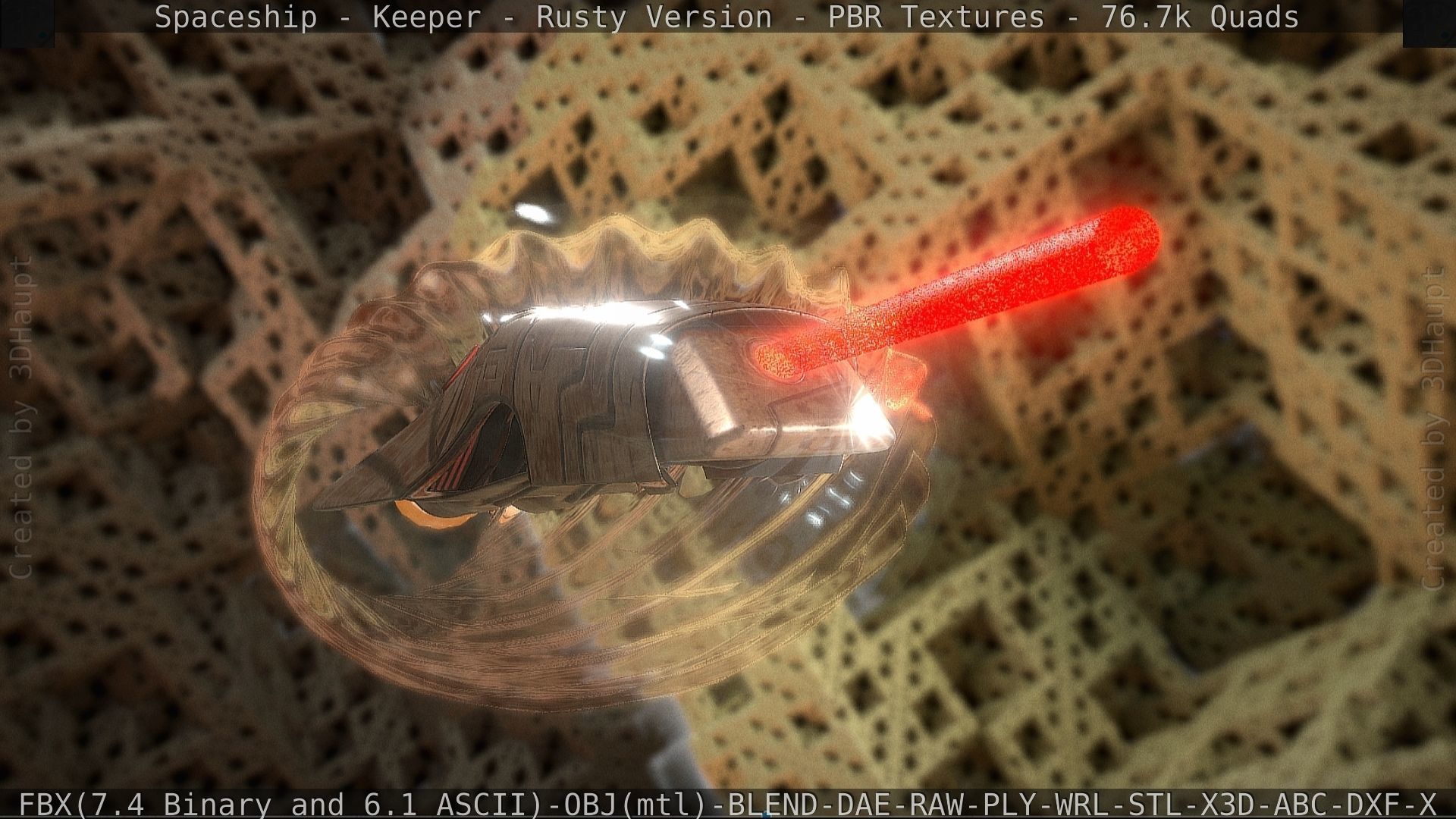 Spaceship - Keeper - Rusty Version 3D model_56