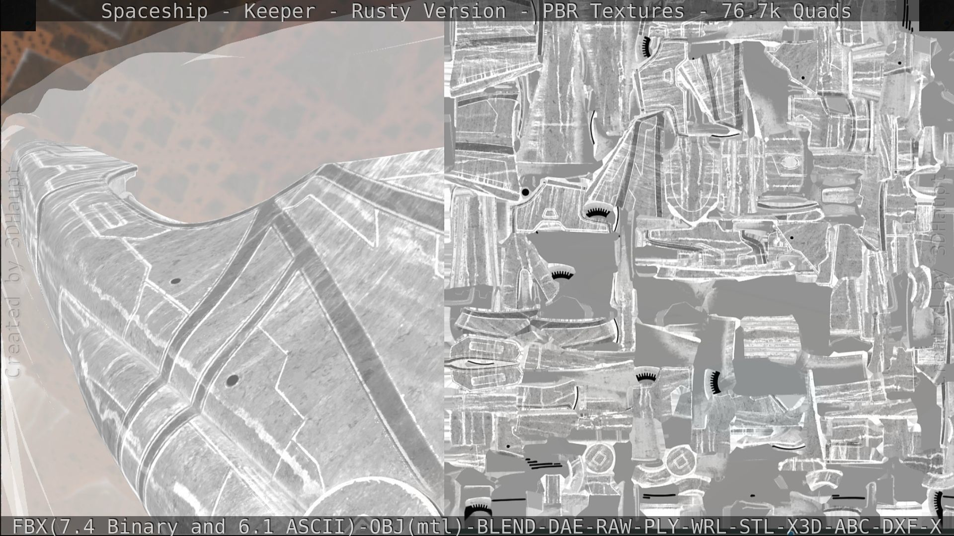 Spaceship - Keeper - Rusty Version 3D model_310