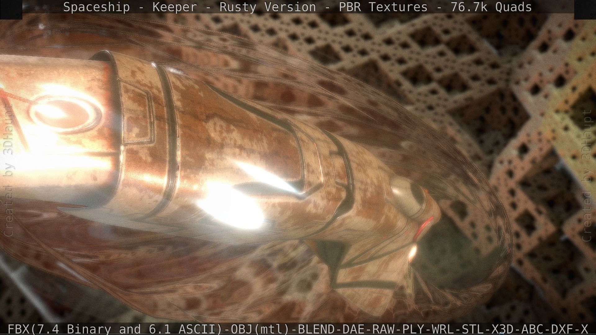 Spaceship - Keeper - Rusty Version 3D model_68