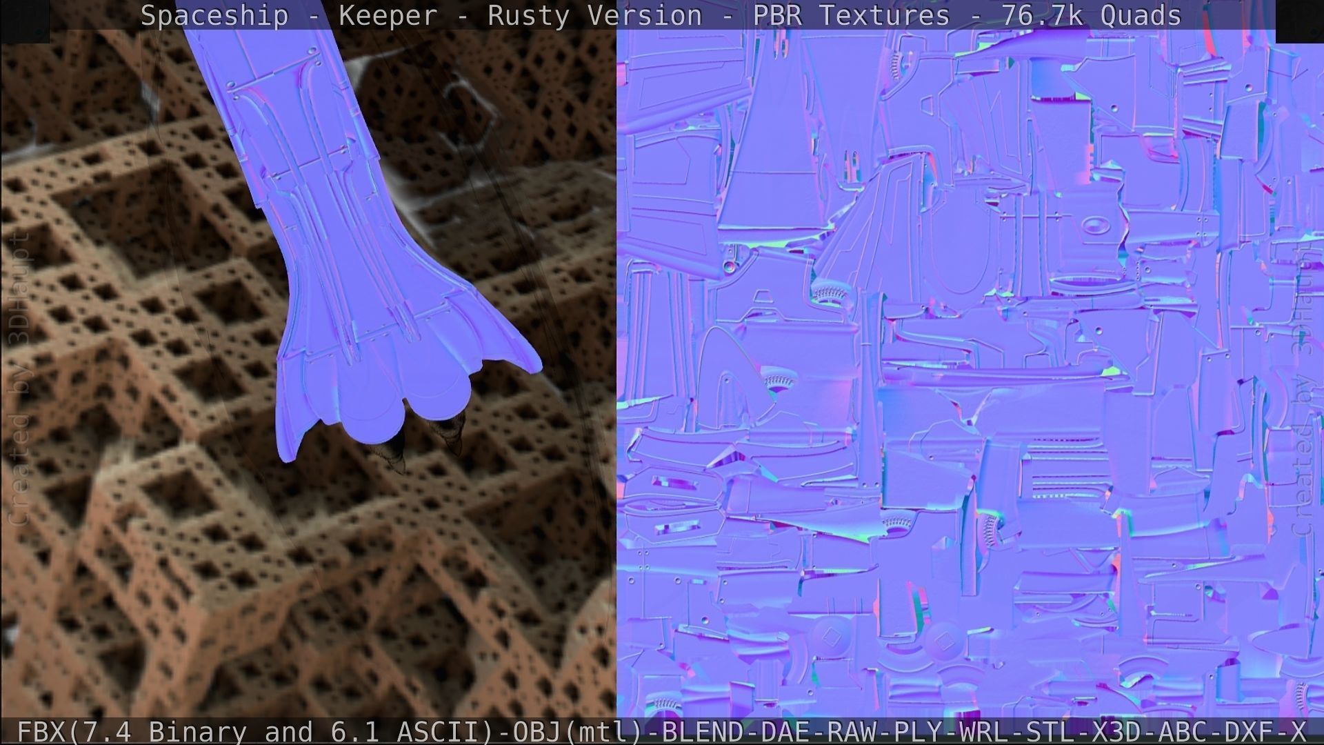 Spaceship - Keeper - Rusty Version 3D model_409