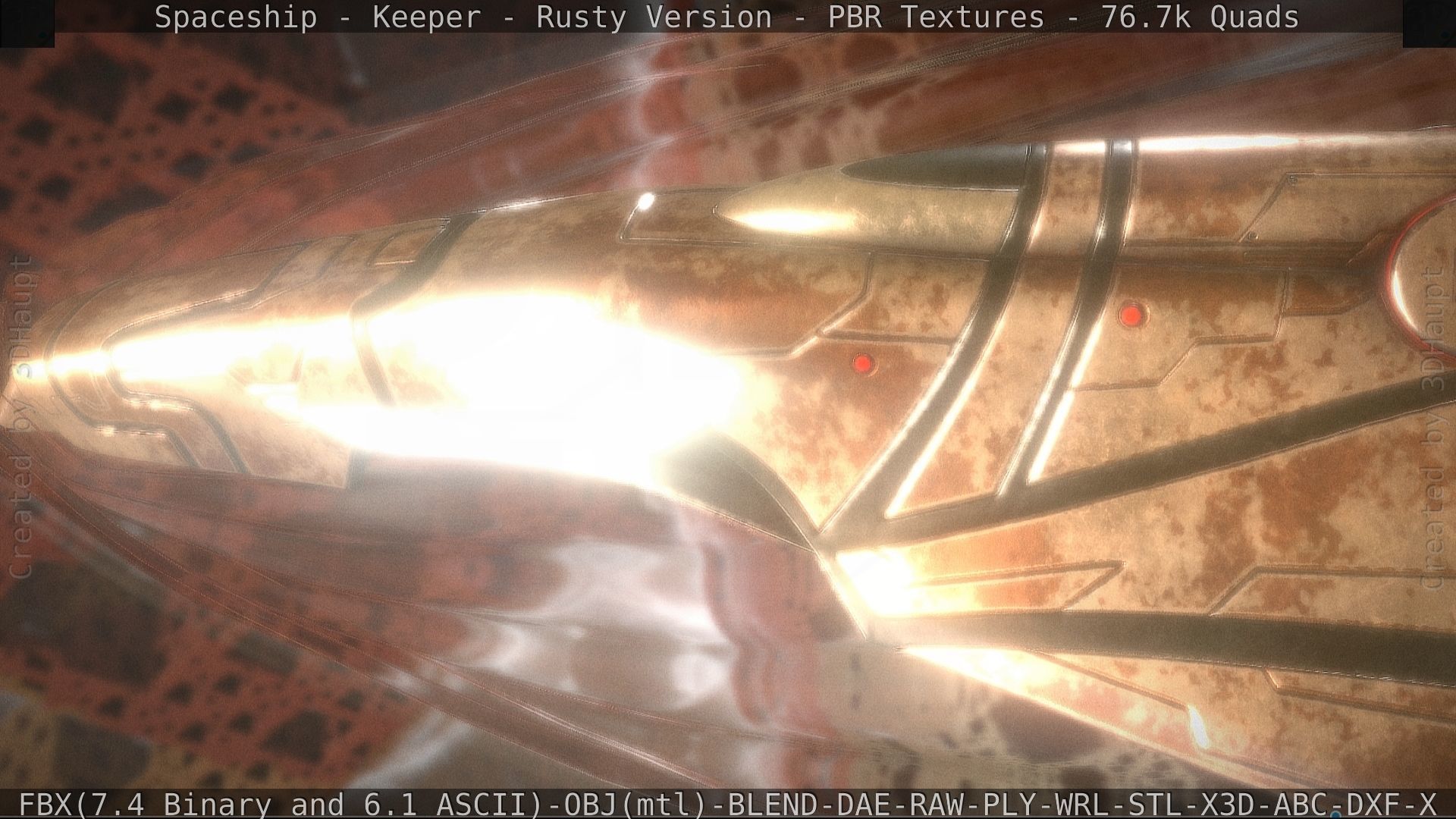 Spaceship - Keeper - Rusty Version 3D model_113