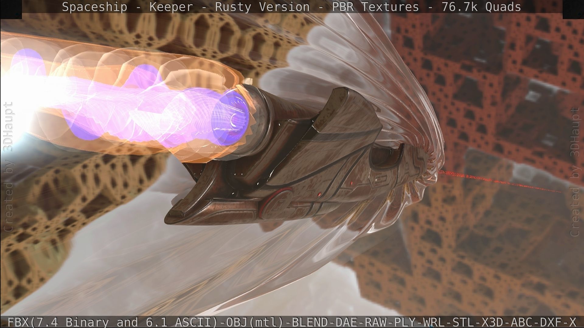 Spaceship - Keeper - Rusty Version 3D model_501