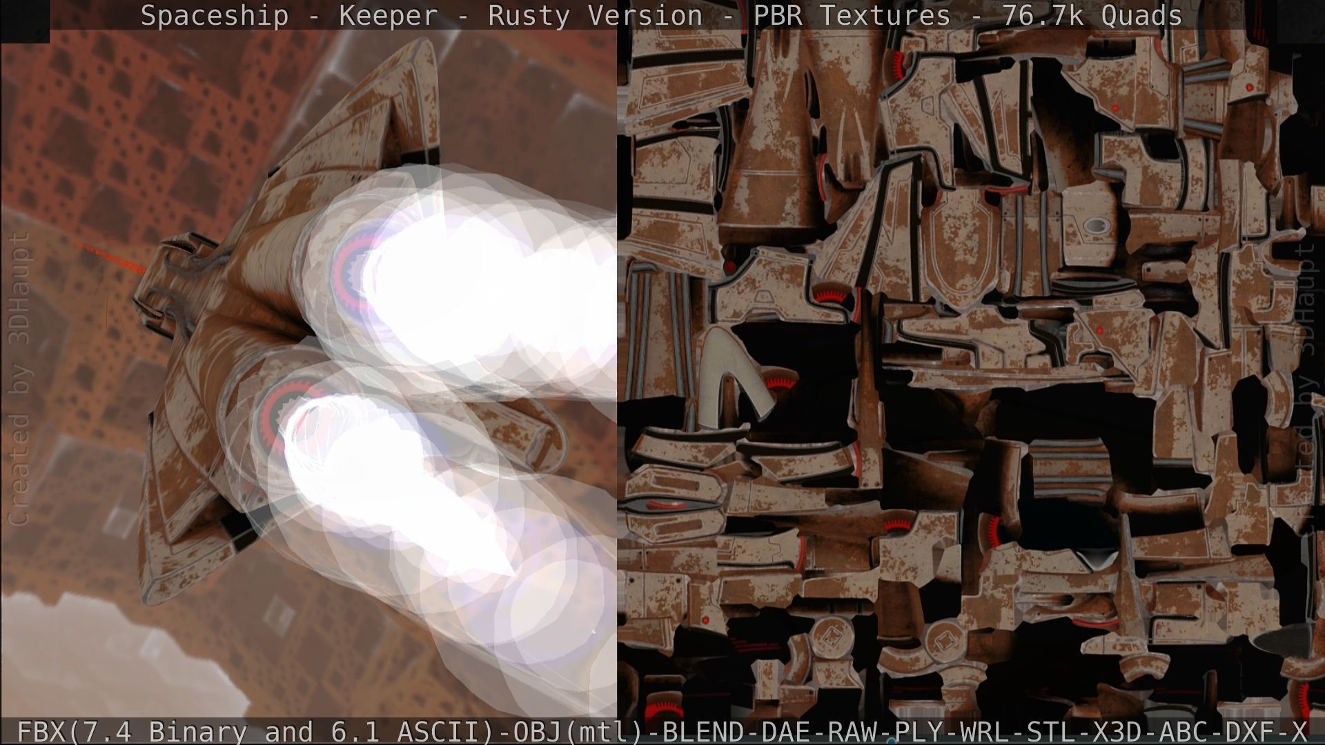 Spaceship - Keeper - Rusty Version 3D model_264