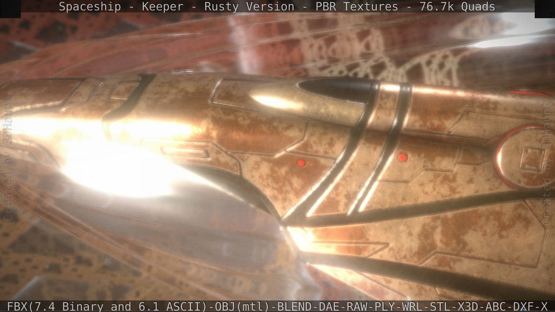 Spaceship - Keeper - Rusty Version 3D model_115